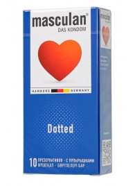 Презервативы с пупырышками Masculan Dotted - 10 шт. - Masculan - купить с доставкой в Великом Новгороде