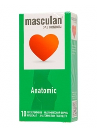 Презервативы анатомической формы Masculan Anatomic - 10 шт. - Masculan - купить с доставкой в Великом Новгороде