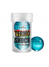 Интимный гель Termo Shock Hot Ball с разогревающе-покалывающим эффектом (2 шарика по 3 гр.) - HotFlowers - купить с доставкой в Великом Новгороде