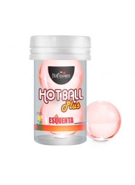 Лубрикант на масляной основе Hot Ball Plus с разогревающим эффектом (2 шарика по 3 гр.) - HotFlowers - купить с доставкой в Великом Новгороде