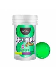 Лубрикант на силиконовой основе Hot Ball Plus с покалывающим эффектом (2 шарика по 3 гр.) - HotFlowers - купить с доставкой в Великом Новгороде