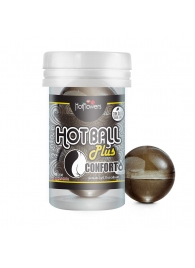 Анальный лубрикант на масляной основе Hot Ball Plus Conforto (2 шарика по 3 гр.) - HotFlowers - купить с доставкой в Великом Новгороде