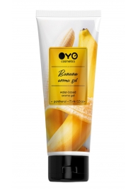 Лубрикант на водной основе OYO Aroma Gel Banana с ароматом банана - 75 мл. - OYO - купить с доставкой в Великом Новгороде