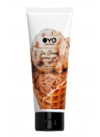 Лубрикант на водной основе OYO Aroma Gel Ice Cream с ароматом пломбира - 75 мл. - OYO - купить с доставкой в Великом Новгороде