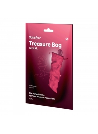 Розовый мешочек для хранения игрушек Treasure Bag XL - Satisfyer - купить с доставкой в Великом Новгороде