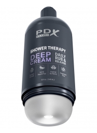 Мастурбатор в бутылке Shower Therapy Deep Cream - Pipedream - в Великом Новгороде купить с доставкой