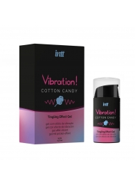 Жидкий вибратор Vibration Cotton Candy с ароматом сахарной ваты - 15 мл. - INTT - купить с доставкой в Великом Новгороде