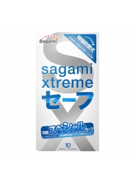 Презервативы Sagami Xtreme Ultrasafe с двойным количеством смазки - 10 шт. - Sagami - купить с доставкой в Великом Новгороде