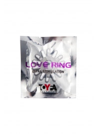 Прозрачное гелевое эрекционное кольцо с шипиками - Toyfa Basic - в Великом Новгороде купить с доставкой