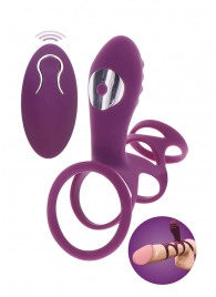 Фиолетовая эрекционная вибронасадка Halo Halo C-Ring Sleeve - Toy Joy - в Великом Новгороде купить с доставкой
