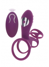Фиолетовая эрекционная вибронасадка Halo Halo C-Ring Sleeve - Toy Joy - в Великом Новгороде купить с доставкой