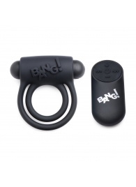 Черное эрекционное виброкольцо 28X Remote Control Vibrating Cock Ring   Bullet - XR Brands - в Великом Новгороде купить с доставкой