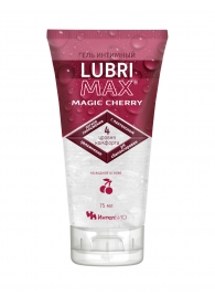 Интимный гель-смазка на водной основе Lubrimax Magic Cherry - 75 мл. - ИнтелБИО - купить с доставкой в Великом Новгороде