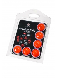 Набор из 6 шариков с массажным маслом Brazilian Balls с ароматом ягод - Secret Play - купить с доставкой в Великом Новгороде