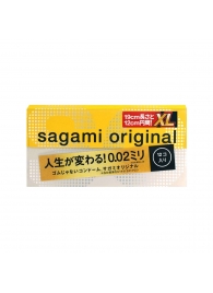 Презервативы увеличенного размера Sagami Original 0.02 XL-size - 12 шт. - Sagami - купить с доставкой в Великом Новгороде