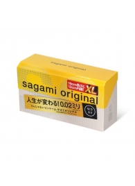 Презервативы увеличенного размера Sagami Original 0.02 XL-size - 12 шт. - Sagami - купить с доставкой в Великом Новгороде