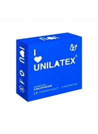 Классические презервативы Unilatex Natural Plain - 3 шт. - Unilatex - купить с доставкой в Великом Новгороде