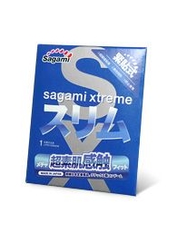 Презерватив Sagami Xtreme FEEL FIT 3D - 1 шт. - Sagami - купить с доставкой в Великом Новгороде