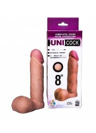 Фаллическая насадка для страпона UNICOCK 8  - 20 см. - LOVETOY (А-Полимер) - купить с доставкой в Великом Новгороде