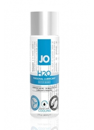 Охлаждающий лубрикант на водной основе JO Personal Lubricant H2O COOLING - 60 мл. - System JO - купить с доставкой в Великом Новгороде