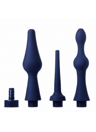 Набор из 3 универсальных насадок для анального душа Universal 3 Piece Silicone Enema Attachment Set - XR Brands - купить с доставкой в Великом Новгороде