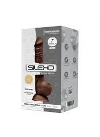 Коричневый фаллоимитатор SILEXD Model 3 7  - 17,5 см. - Adrien Lastic купить с доставкой в интернет-магазине Orgasmix в Великом Новгороде Коричневый фаллоимитатор SILEXD Model 3 7  - 17,5 см. - Adrien Lastic