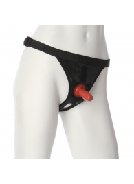 Трусики со штырьком для фиксации насадок Ultra Harness with Plug - Doc Johnson - купить с доставкой в Великом Новгороде