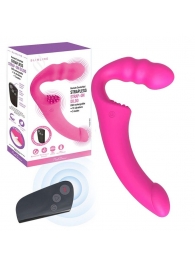 Розовый безремневой страпон Straples Strap-On Dildo - Erokay - купить с доставкой в Великом Новгороде