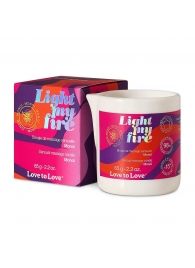 Массажная свеча Light My Fire с ароматом моной - 80 мл. - Love to Love - купить с доставкой в Великом Новгороде
