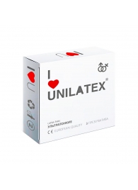 Ультратонкие презервативы Unilatex Ultra Thin - 3 шт. - Unilatex - купить с доставкой в Великом Новгороде