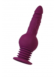 Фиолетовая мини-машина для секса Striker с пультом ДУ - 23,5 см. - ToyFa - купить с доставкой в Великом Новгороде Фиолетовая мини-машина для секса Striker с пультом ДУ - 23,5 см. - ToyFa - купить с доставкой в Великом Новгороде