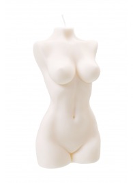 Белая интерьерная свеча в форме женского торса - 850 гр. - Pecado - купить с доставкой в Великом Новгороде