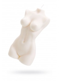 Белая интерьерная свеча в форме женского торса - 850 гр. - Pecado - купить с доставкой в Великом Новгороде