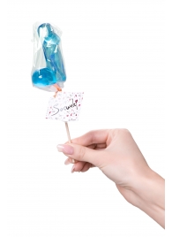 Голубой леденец в форме члена со вкусом блю кюрасао - 80 гр. - Sosuчki - купить с доставкой в Великом Новгороде