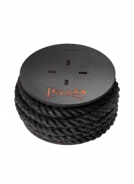 Черная веревка для шибари на катушке - 5 м. - Pecado - купить с доставкой в Великом Новгороде