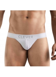Белые перфорированные трусы-джоки Clever Ambar Jockstrap - Clever Masculine Underwear купить с доставкой Белые перфорированные трусы-джоки Clever Ambar Jockstrap - Clever Masculine Underwear купить с доставкой