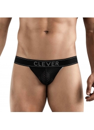 Черные перфорированные трусы-джоки Clever Ambar Jockstrap - Clever Masculine Underwear купить с доставкой Черные перфорированные трусы-джоки Clever Ambar Jockstrap - Clever Masculine Underwear купить с доставкой