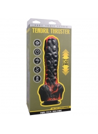 Черно-красная мини-машина на присоске Tendril Thruster - 21,6 см. - Doc Johnson - купить с доставкой в Великом Новгороде