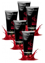 Набор из 5 съедобных лубрикантов JUJU со вкусом вишни - JuJu - купить с доставкой в Великом Новгороде Набор из 5 съедобных лубрикантов JUJU со вкусом вишни - JuJu - купить с доставкой в Великом Новгороде