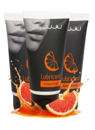 Набор из 3 съедобных лубрикантов JUJU со вкусом грейпфрута - JuJu - купить с доставкой в Великом Новгороде Набор из 3 съедобных лубрикантов JUJU со вкусом грейпфрута - JuJu - купить с доставкой в Великом Новгороде