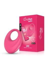 Розовое интерактивное эрекционное виброкольцо Leo - Easy toys - в Великом Новгороде купить с доставкой