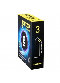 Супертонкие презервативы Ganzo Invisible - 3 шт. - Ganzo - купить с доставкой в Великом Новгороде