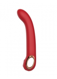 Красный силиконовый вибратор с загнутым кончиком - 22,1 см. - Secwell купить в Великом Новгороде с доставкой в Orgasmix.ru Красный силиконовый вибратор с загнутым кончиком - 22,1 см. - Secwell