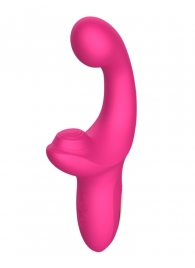 Розовый вибратор с функцией постукивания - 18 см. - Secwell купить в Великом Новгороде с доставкой в Orgasmix.ru Розовый вибратор с функцией постукивания - 18 см. - Secwell