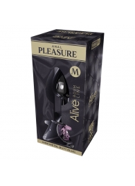 Серебристая анальная втулка Mini Metal Butt Plug Size M с розовым кристаллом - Adrien Lastic в Великом Новгороде Серебристая анальная втулка Mini Metal Butt Plug Size M с розовым кристаллом - Adrien Lastic