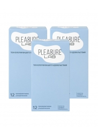 Набор из 3 упаковок ультратонких презервативов Pleasure Lab (по 12 шт.) - Pleasure Lab - купить с доставкой в Великом Новгороде Набор из 3 упаковок ультратонких презервативов Pleasure Lab (по 12 шт.) - Pleasure Lab - купить с доставкой в Великом Новгороде