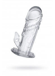 Прозрачная насадка на пенис Uco - 13 см. - A-toys - в Великом Новгороде купить с доставкой