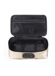 Золотистая сумочка для хранения игрушек Discreet Box - Dorcel - купить с доставкой в Великом Новгороде