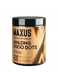 Точечные презервативы MAXUS 2000 Amazing Dots с железным кейсом - 12 шт. - Maxus - купить с доставкой в Великом Новгороде
