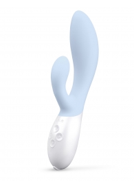 Нежно-голубой вибратор-кролик Lelo Ina 3 - 20 см. - Lelo купить в Великом Новгороде с доставкой в Orgasmix.ru Нежно-голубой вибратор-кролик Lelo Ina 3 - 20 см. - Lelo